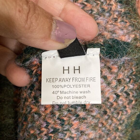 Kelly OBI Landscape Vintage Mohair Print Knit Cardigan Women M Long Sleeves NWT - Picture 9 of 14